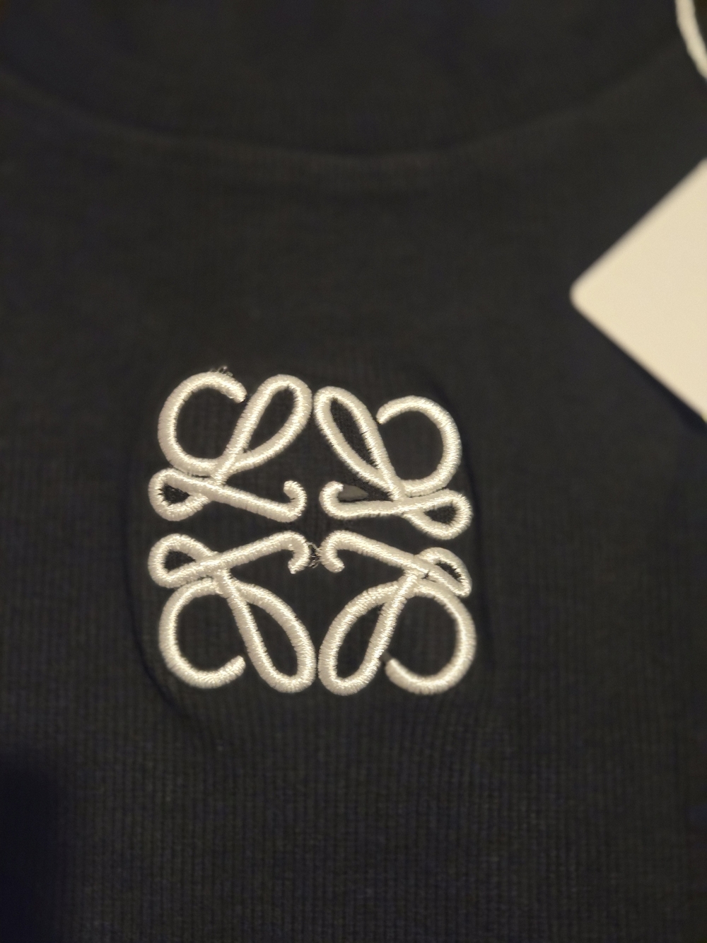 Loewe Black Sleeveless Logo Tank Top - Picture 3 of 7